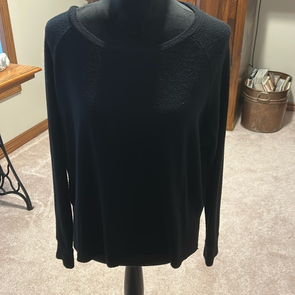 Black soft knit sweater